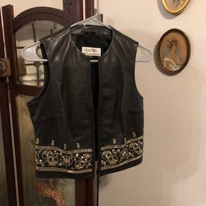 Vintage Michael Hoban Leather Vest